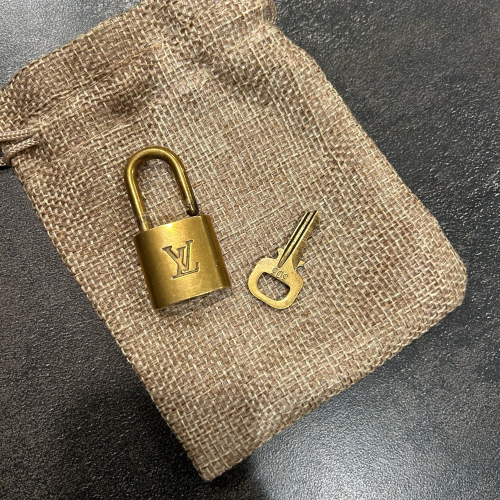 Louis Vuitton Brass Padlock with Key